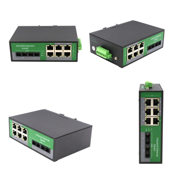 Industrial 6-Port RJ45 + 2-Port Fiber POE SwitchWPX-L26FP Series