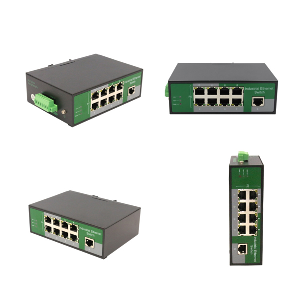 WPX-C09F 9-Port Industrial 100Mbps Switch Rugged Metal Case