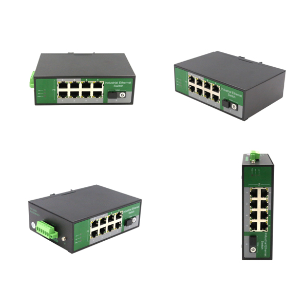 8 Port RJ45+1 Port optical Industrial switch, 10100Mbps WPX-C18F