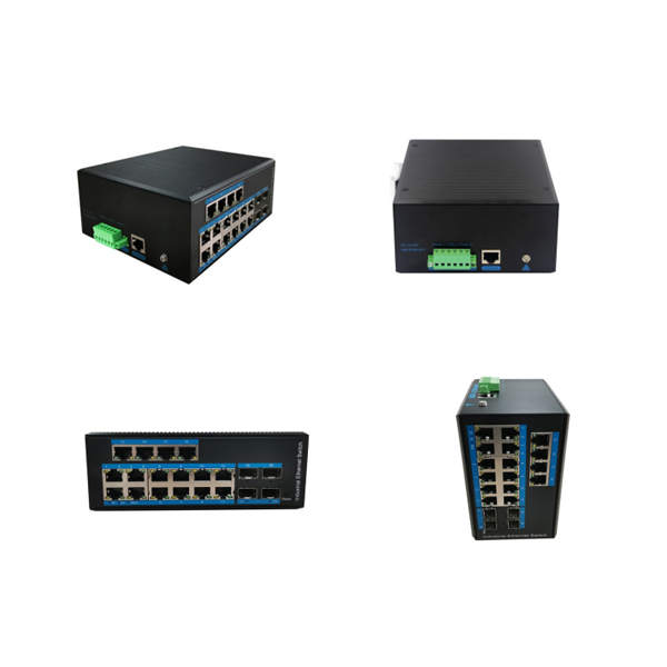 Industrial L2+ Managed PoE Switch with 16 RJ45 & 4 SFP Ports 1000MbpsWPX-416BGSP-SFP